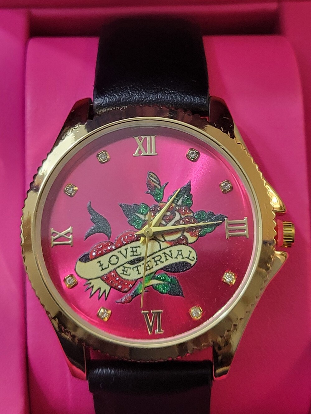 ED HARDY LOVE ETERNAL WATCH IN BOX